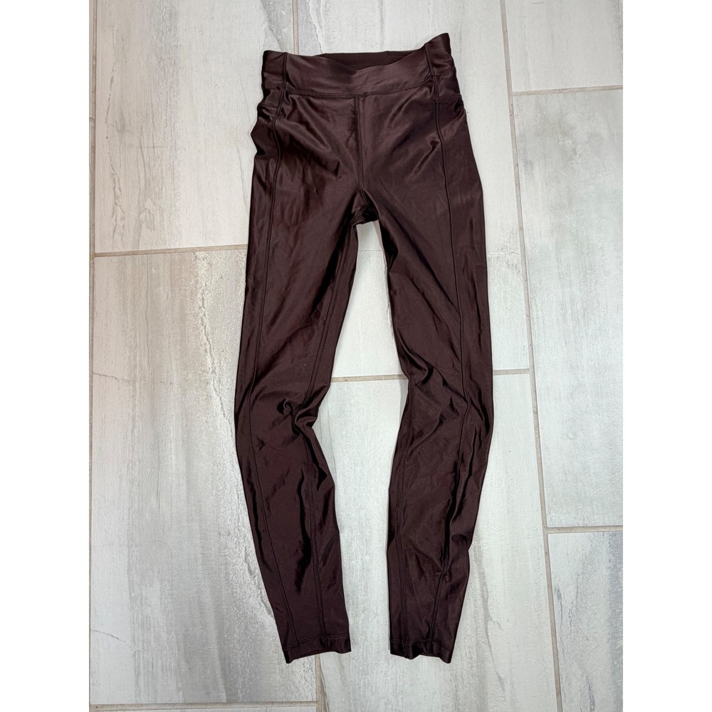 Lululemon Fast and Free High-Rise Tight 25 Nulux Espresso Brown LW5GKAS Size 2
